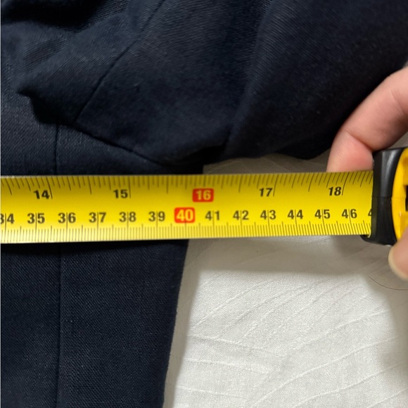 J Crew Linen Navy Blazer - Picture 8 of 9